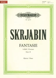 Fantasie in B Minor, Op. 28 piano sheet music cover